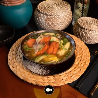 King Salmon Sour Soup / Canh Chua Cá Hồi Miền Tây